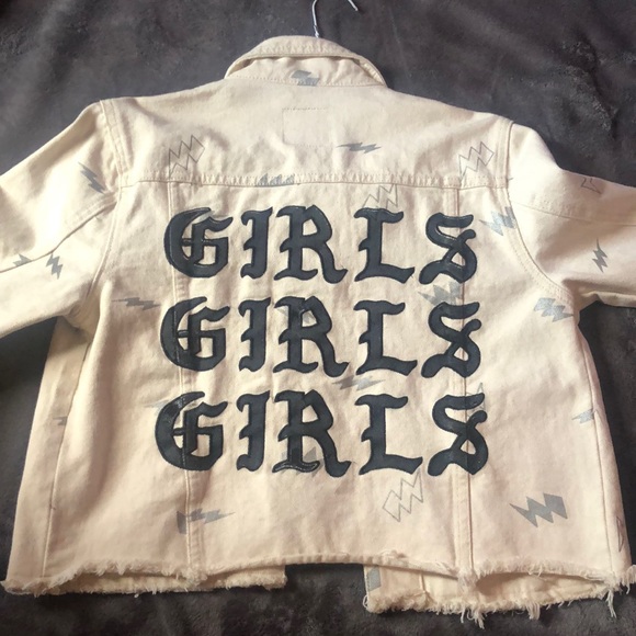 GIRLS GIRLS GIRLS DENIM JACKET - Picture 3 of 4
